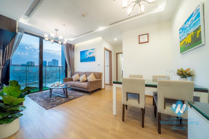 Nicely furnished 2 bedroom apartment for rent in Vinhome metropolis, Ba dinh
